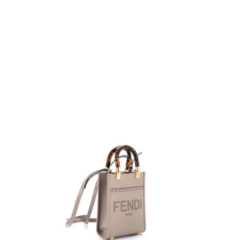 Fendi Sunshine Shopper Tote Leather Mini