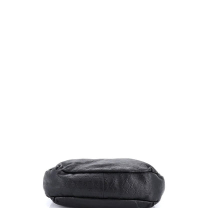 Gucci New Ladies Web Hobo Guccissima Leather Medium