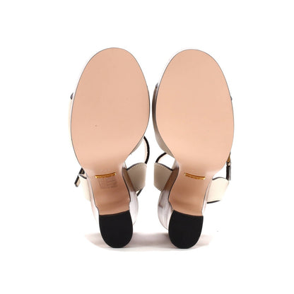 Gucci Women'S Interlocking G Cut-Out Platform Sandals Leather