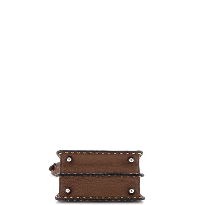 Fendi Selleria Peekaboo Iseeu Bag Raffia With Leather Petite