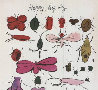 Andy Warhol Happy Bug Day " Offset Lithograph Pop Art