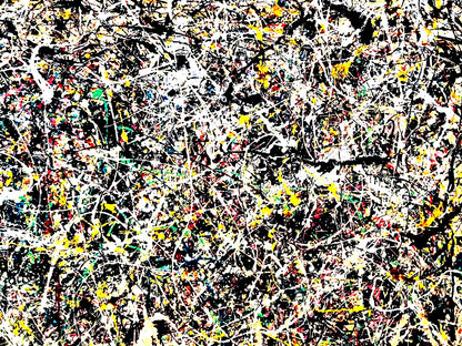 Jackson Pollock Action Painting Coa Signed Numbered A Hand 180