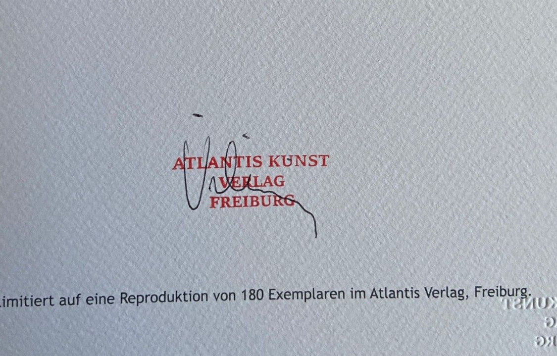 Josef Albers Lithograph Coa Numbered Signed Op