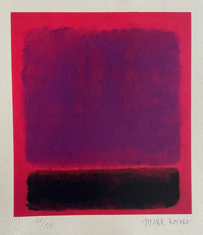 Mark Rothko Lithograph Coa Signature Stamp