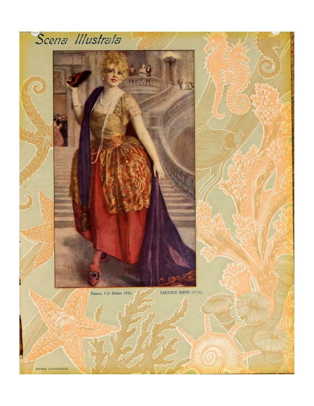 Scena Illustrata Arts Literature Music Theatre Cover Woman 10 1932