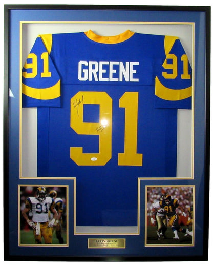 Kevin Greene Hof La Rams Signed Jersey W/ Photos