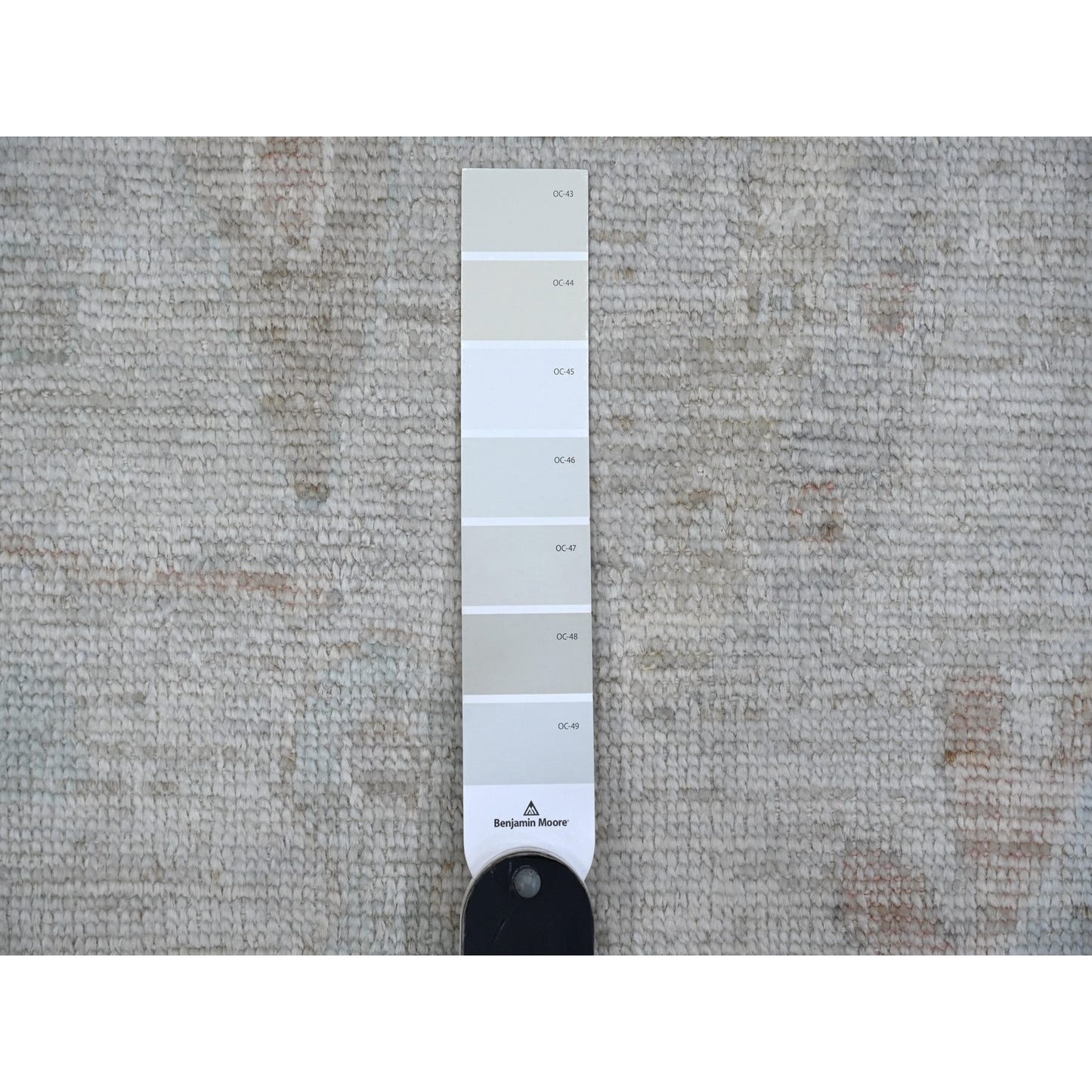 9'X11'10" Medium Gray Vegetable Dyes Afghan Angora Oushak Oriental Rug