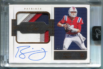 Bailey Zappe Autographed 2022 Panini One Dual