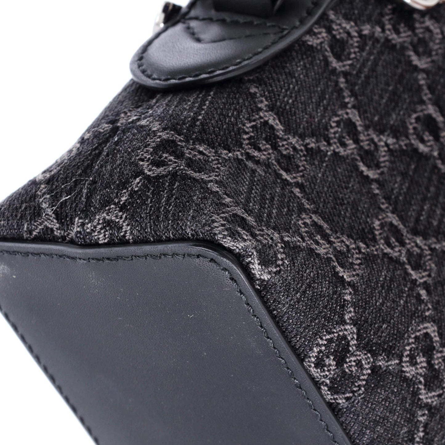 Gucci Ophidia Dome Shoulder Bag Gg Denim Small