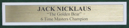 Jack Nicklaus Signed Pin Flag 2005 Masters W/Photo Collage Framed Psa/Dna 195883