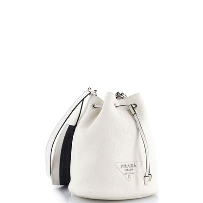 Prada Flou Bucket Bag Vitello Daino Small