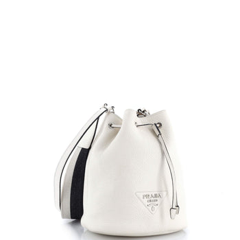 Prada Flou Bucket Bag Vitello Daino Small
