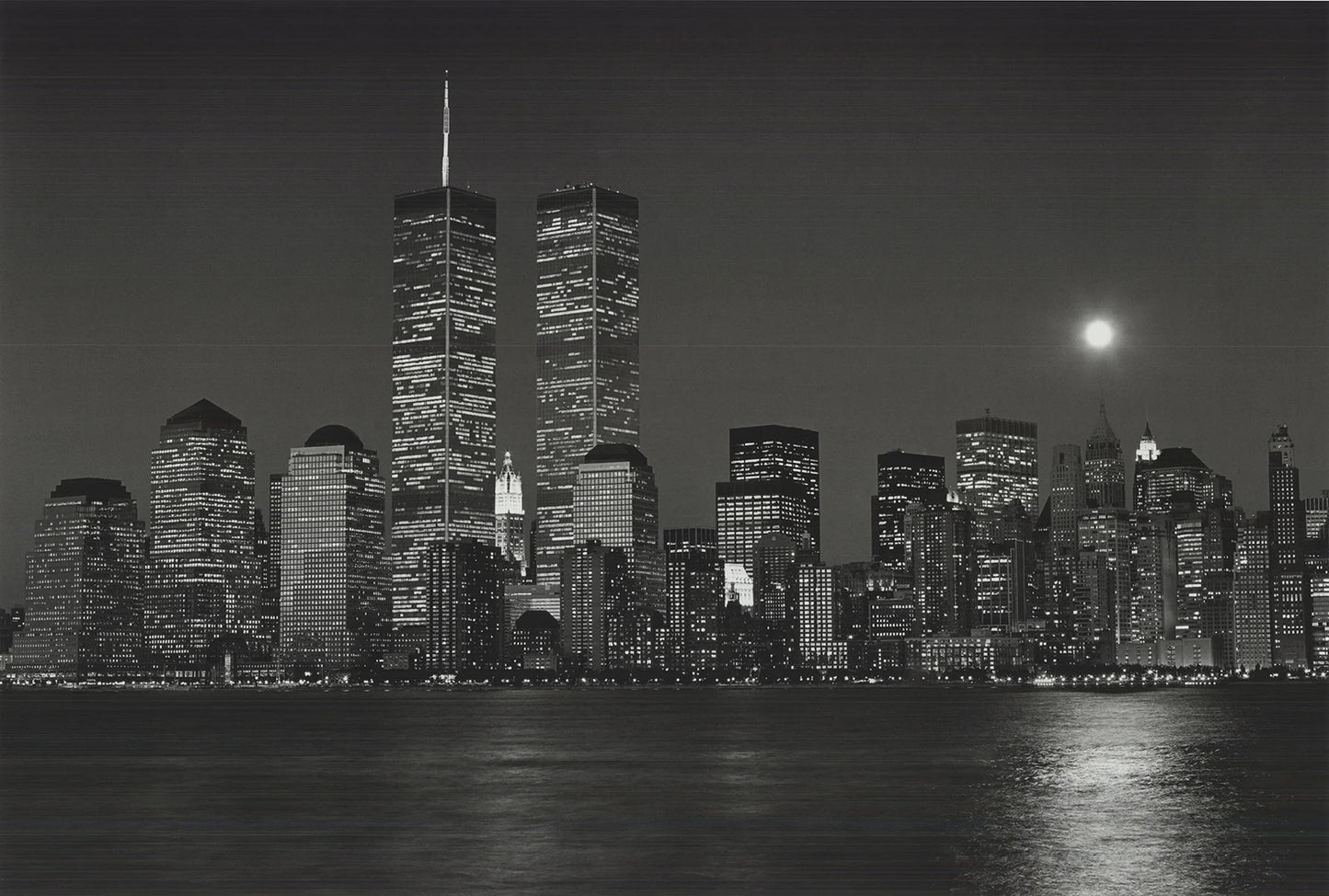 Henri Silberman World Trade Center Moon " Offset Lithograph Pho