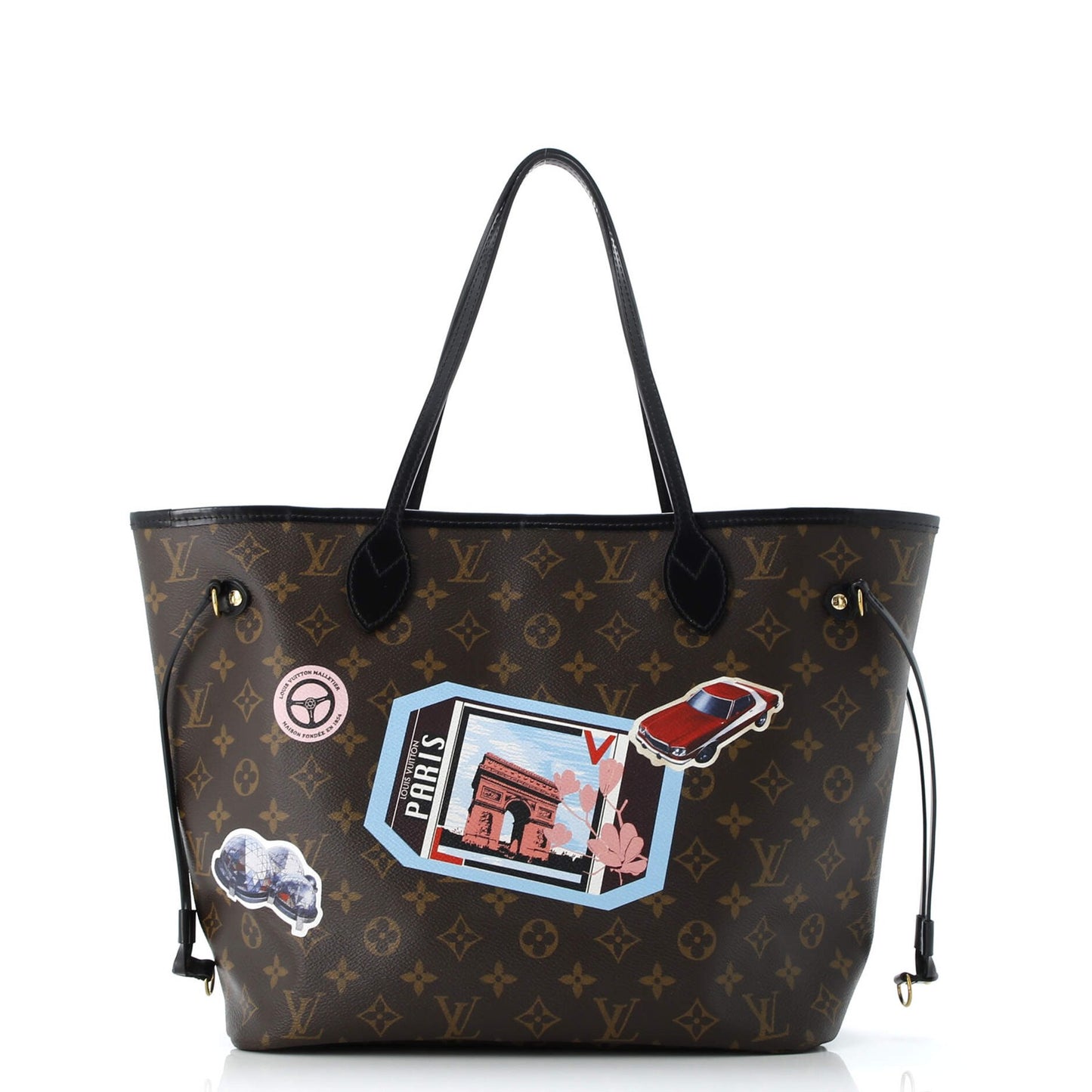 Louis Vuitton Neverfull Nm Tote Limited Edition World Tour Monogram Canvas Mm