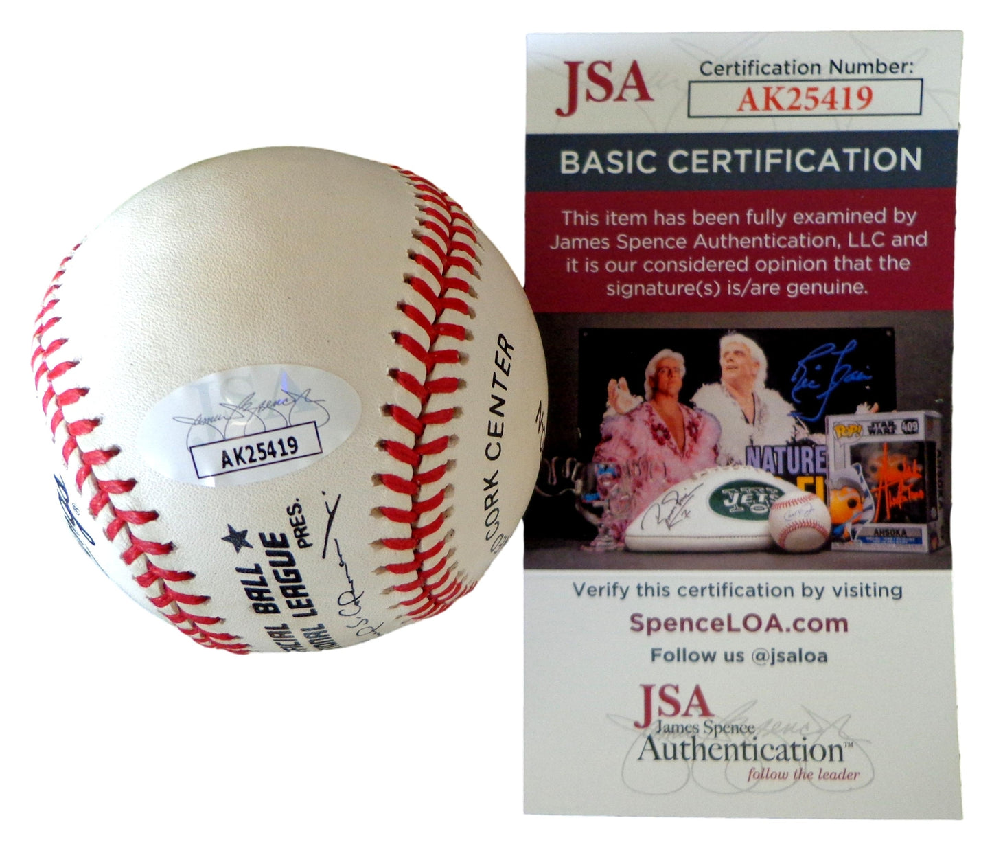 Felix Delgado Signed Onl Baseball Negro League Cubans Puerto Rico  Jsa 179821