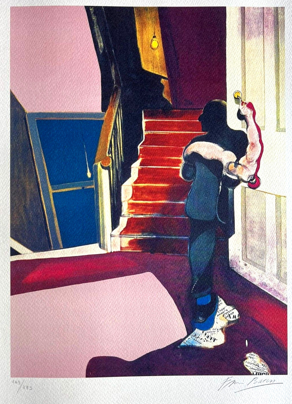 Francis Bacon Lithograph Coa Signed In Pen Numbered In Pencil Rare