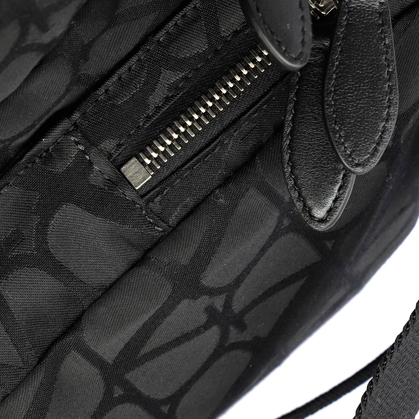 Valentino Garavani Double Buckle Backpack Toile Iconograph Nylon