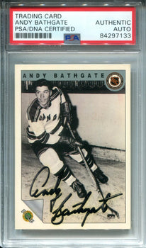 Andy Bathgate Autographed 1992 Ultimate Card