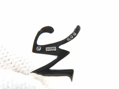 La Soma Diamond 0.06Ct Initial M Necklace K18 White Gold