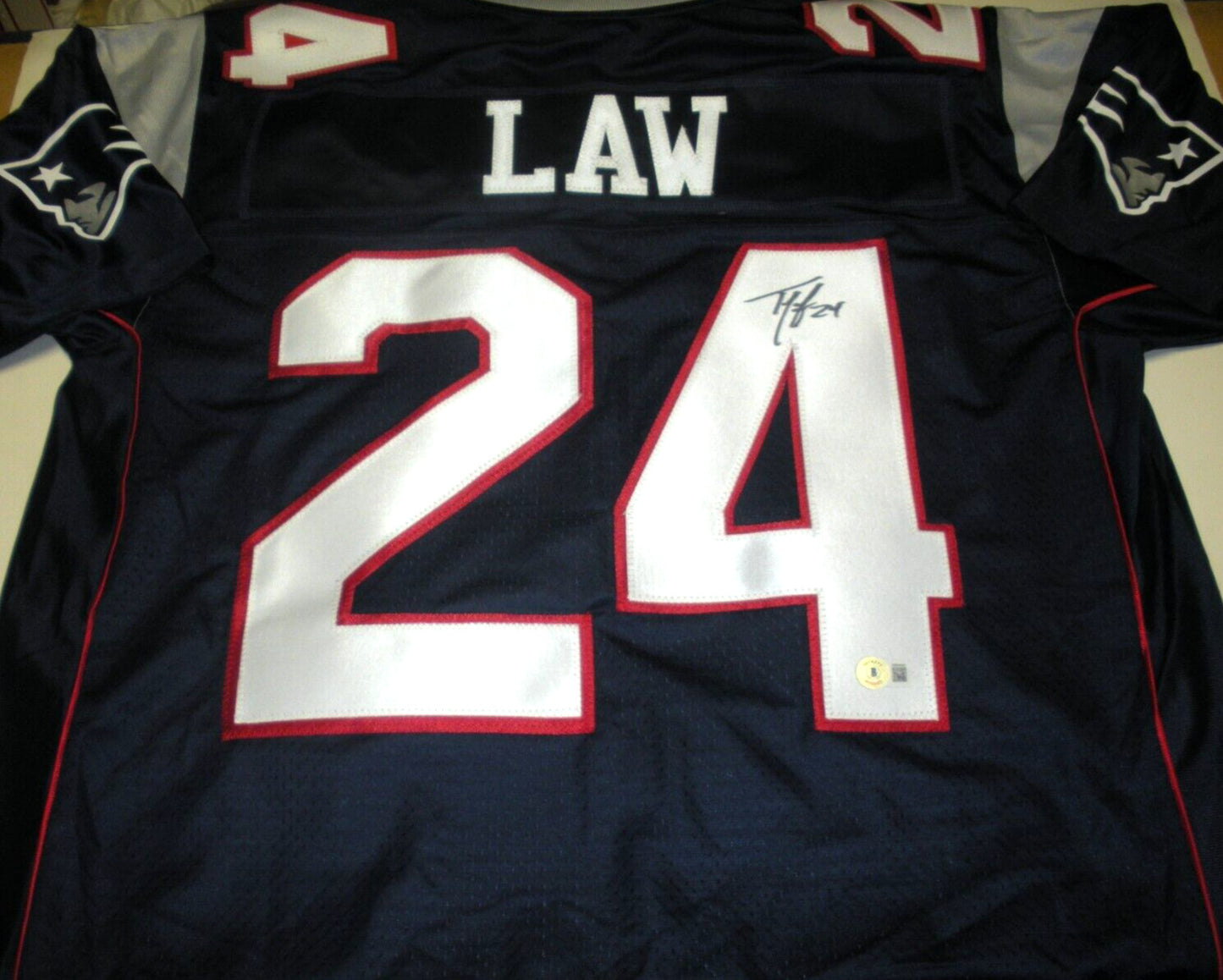 Ty Law New England Patriots Beckett/Coa Signed