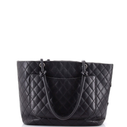 Large Chanel Cambon Tote Quilted Leather