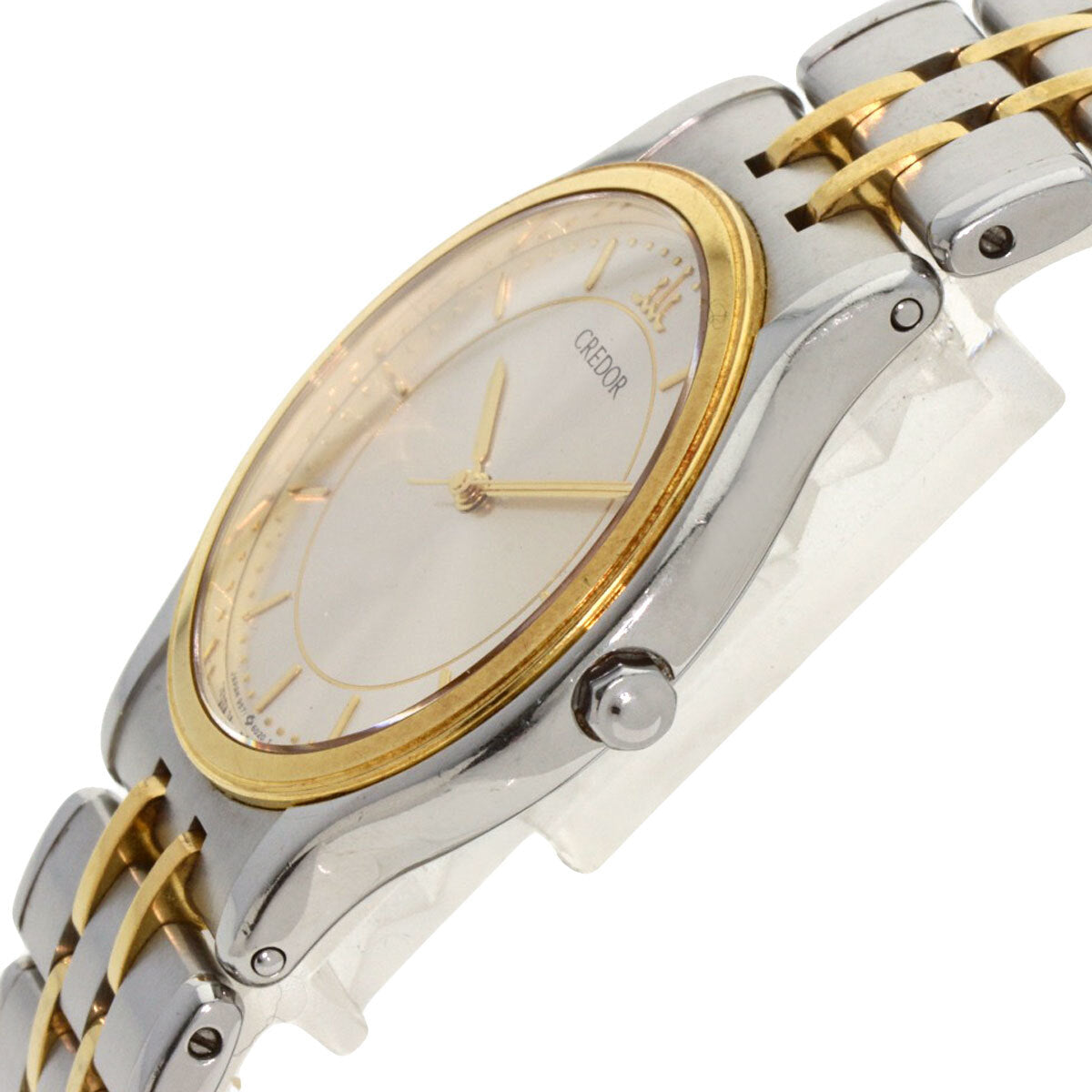 Seiko Credor Round Face Watches 9571-6020 Stainless Steel/Ssxk18Yg Mens