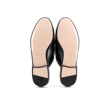Gucci Women'S Princetown Mules Embroidered Leather