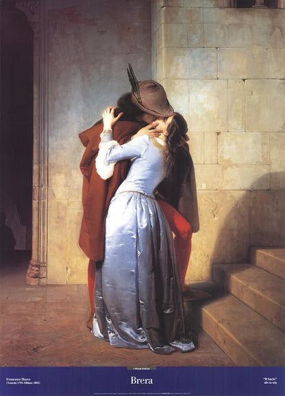 Hayez Francesco Il Bacio Offset Lithograph Contemporary 50.5" x 36.5