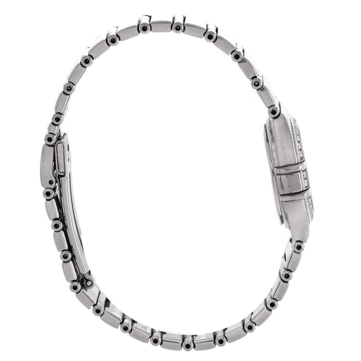 Omega Constellation Quartz Watch Stainless Steel With Diamond Bezel And Mother