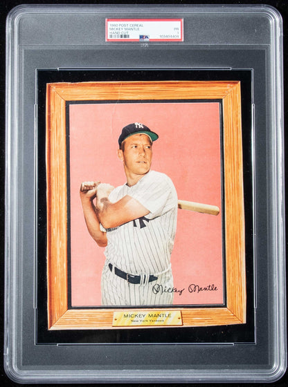 Mickey Mantle Hof Hand-Cut 1960 Post Cereal New