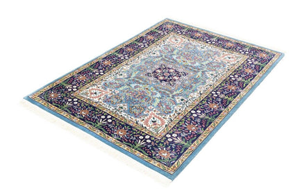 Handmade Kirman Oriental Rug Classic Floral