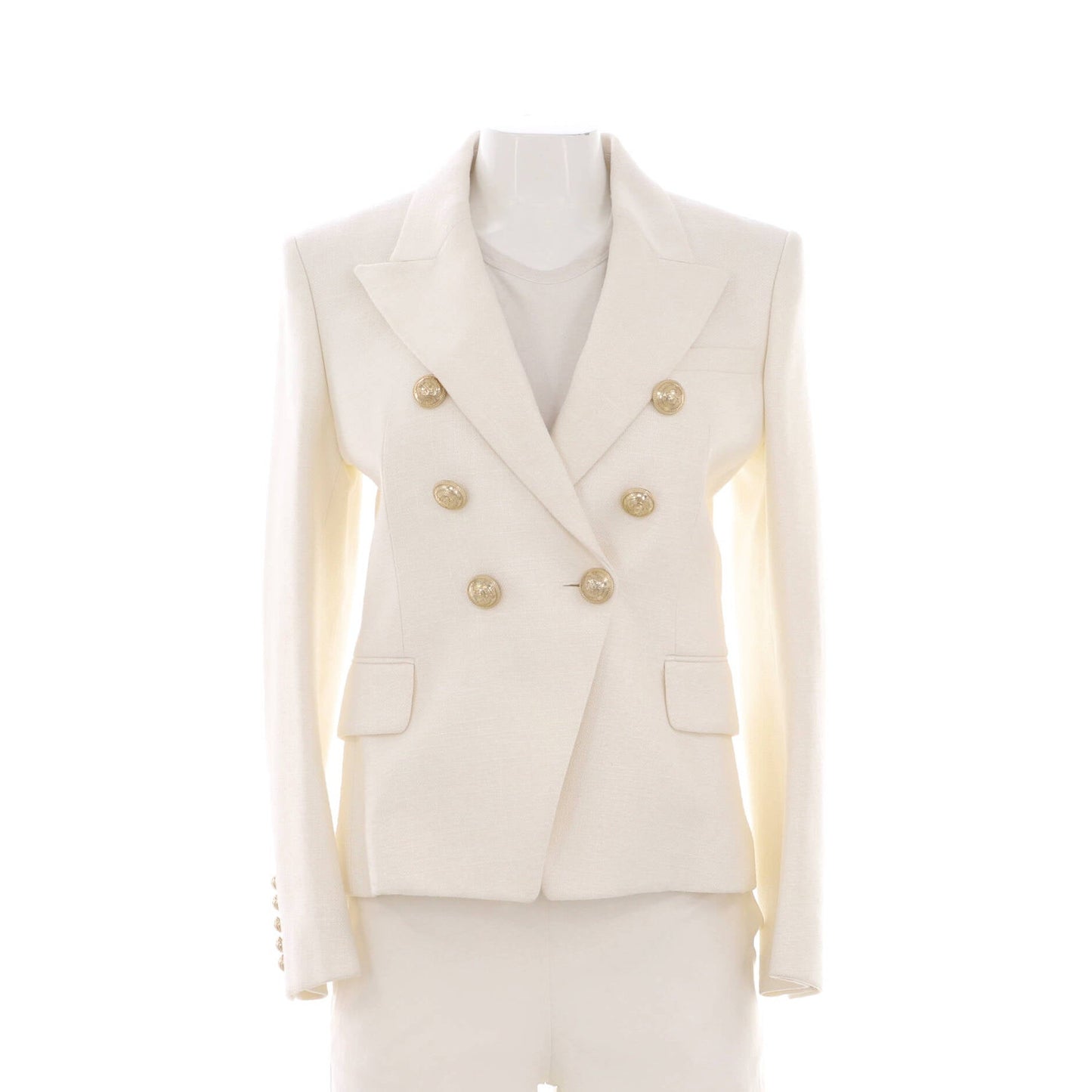 Balmain Women'S Double Breasted Blazer Viscose