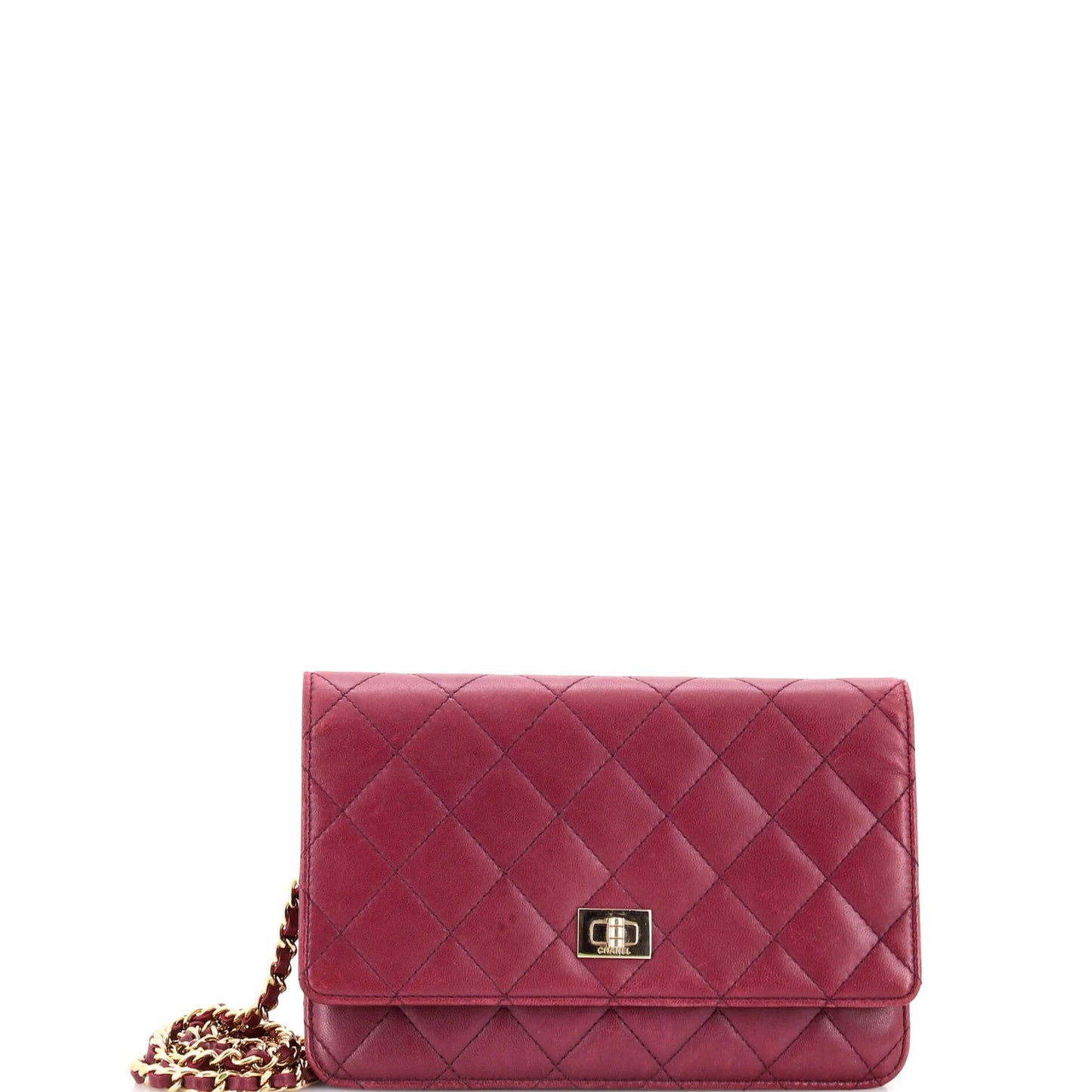 Chanel Reissue 2.55 Wallet On Chain Quilted Lambskin