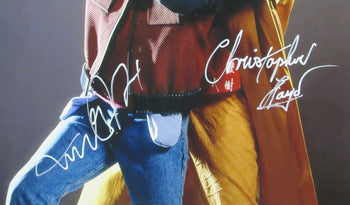 Michael J Fox/Christopher Lloyd Dual-Signed 16X20