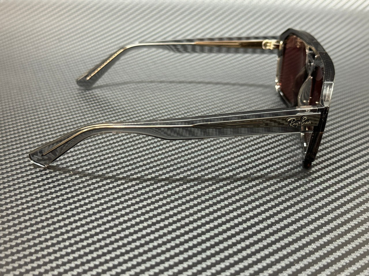 Transparent Gray Corrigan Sunglasses 6684D0 54 mm Ray Ban RB4397 Unisex
