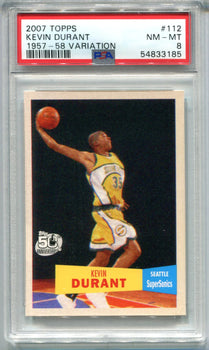 Kevin Durant 2007 Topps 1957-58 Variation Psa Mint 9 Rc
