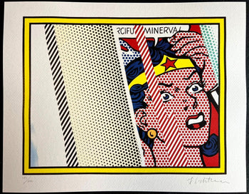 Roy Lichtenstein Lithograph Coa Signed Op Numbered