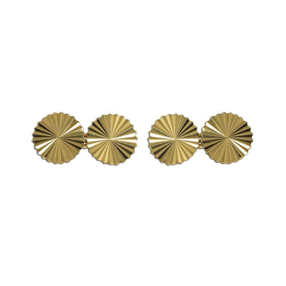 18K Yellow Gold Vintage Cartier Gold Cufflinks