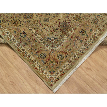 8'X10' Brown Kishoon Design 300 Kpsi New Zealand Wool Hand Knotted Rug