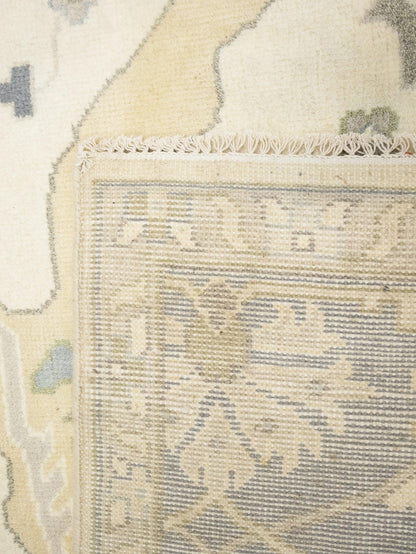 Handmade Extra Large Oushak Oriental Rug Cream