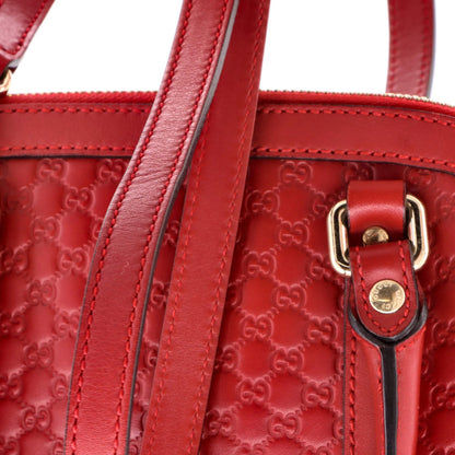 Gucci Convertible Dome Satchel Microguccissima Leather Mini