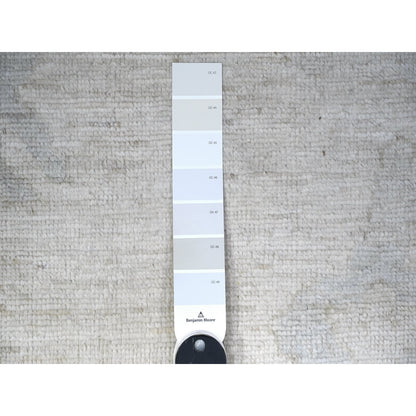 12'X15'10" Ivory Wool Hand Knotted Angora Oushak Oversized Rug