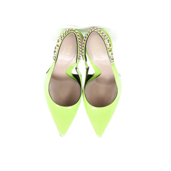 Patent Gucci Women's Signoria Slingback Pumps