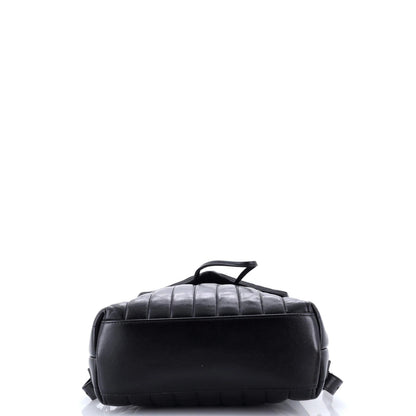 Saint Laurent Loulou Backpack Matelasse Chevron Leather Small