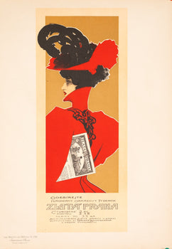 Vaclav Oliva Zlata Praha 1899 Stone Lithograph Maitres De Laffiche Plate 176