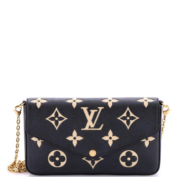 Louis Vuitton Felicie Pochette Bicolor Monogram Empreinte Giant
