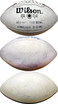 1981 Pro Bowl Autographed White Panel Football