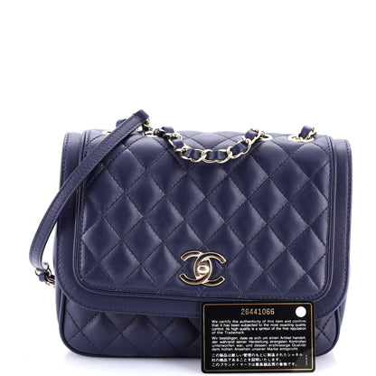 Chanel Lovely Day Square Flap Bag Quilted Lambskin Medium