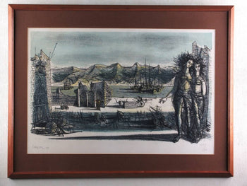 Jean Carzou (French / Armenian) Rare 1959 Signed Original Lithograph Framed