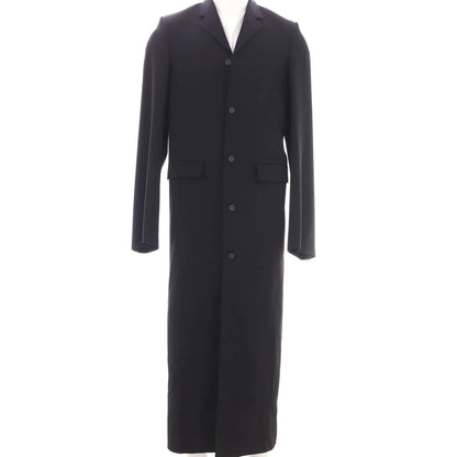 Balenciaga Men'S Single Breasted Long Coat Wool